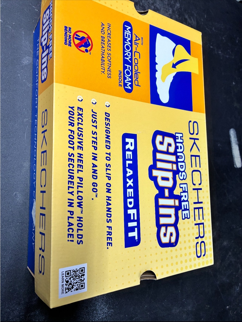 Skechers Relaxed Fit Slip-Ins Box - Yellow & Blue